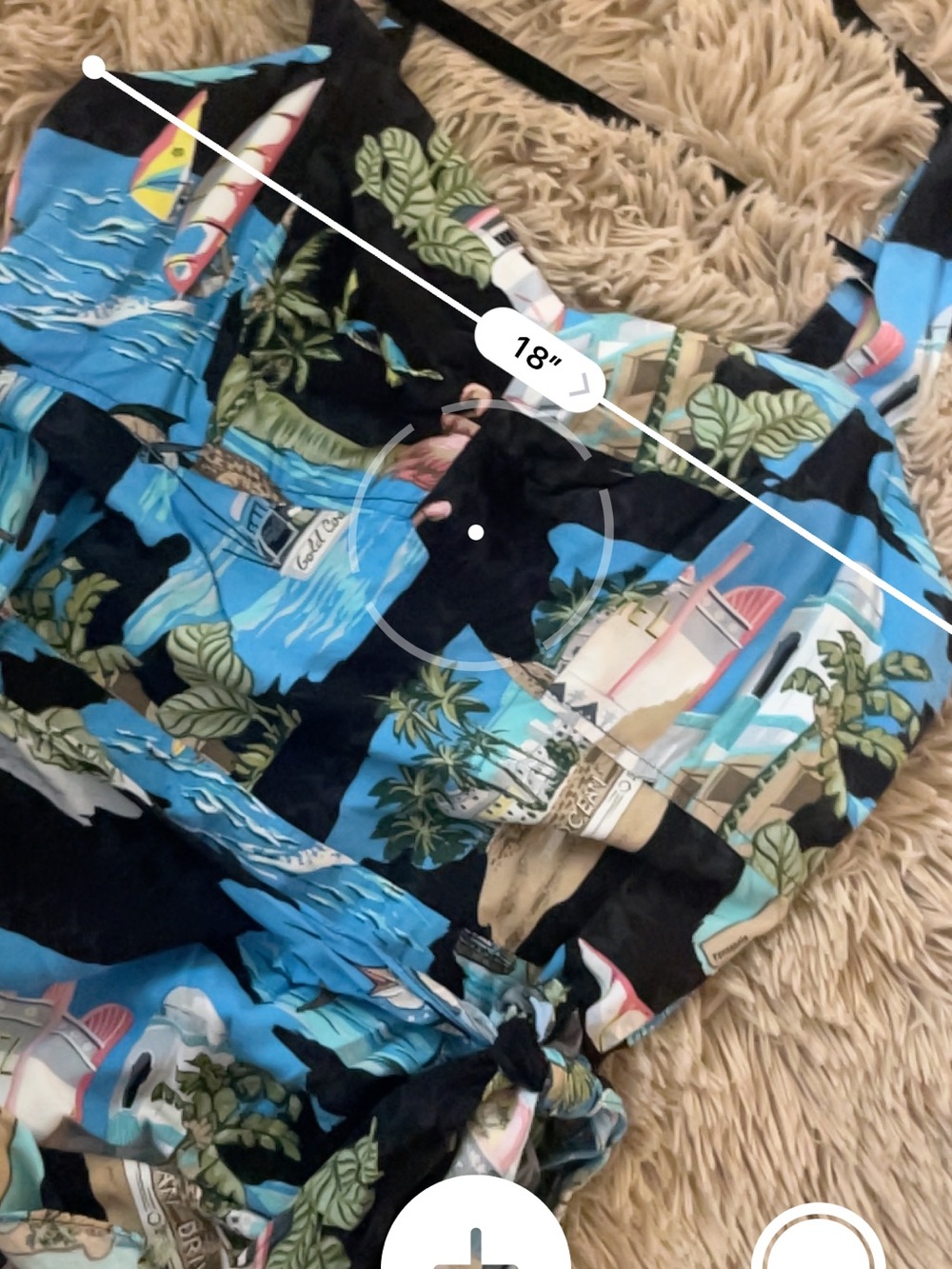 Tropical Print Mini Dress XL Made in Hawaii - Picture 9 of 9